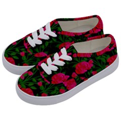 Roses At Night Kids  Classic Low Top Sneakers