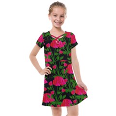 Roses At Night Kids  Cross Web Dress