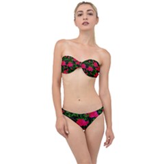 Roses At Night Classic Bandeau Bikini Set