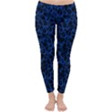 Officially Sexy Blue & Black Cracked Pattern Winter Leggings  View1