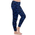 Officially Sexy Blue & Black Cracked Pattern Winter Leggings  View3