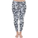 Officially Sexy White & Black Cracked Pattern Winter Leggings  View1