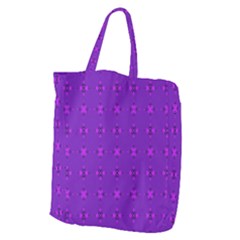 Bold Geometric Purple Circles Giant Grocery Tote by BrightVibesDesign