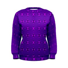 Bold Geometric Purple Circles Women s Sweatshirt by BrightVibesDesign