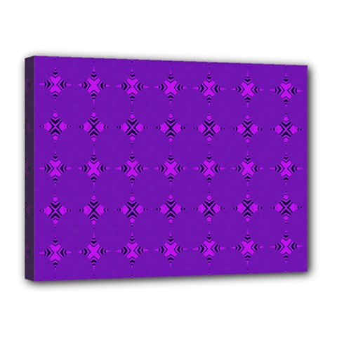 Bold Geometric Purple Circles Canvas 16  x 12  (Stretched)