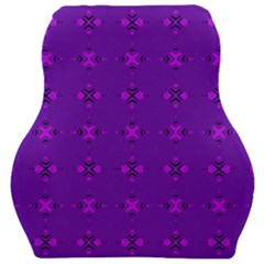 Bold Geometric Purple Circles Car Seat Velour Cushion 