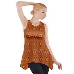 Bold  Geometric Yellow Circles Sm Side Drop Tank Tunic by BrightVibesDesign