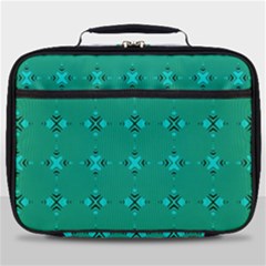 Modern Bold Geometric Green Circles Sm Full Print Lunch Bag by BrightVibesDesign