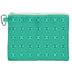 Modern Bold Geometric Green Circles Sm Canvas Cosmetic Bag (xxl) by BrightVibesDesign