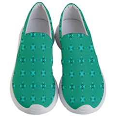 Modern Bold Geometric Green Circles Sm Women s Lightweight Slip Ons