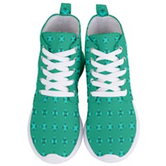 Modern Bold Geometric Green Circles Sm Women s Lightweight High Top Sneakers