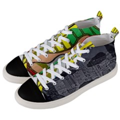 2451 Trill Cover Final Men s Mid-top Canvas Sneakers by RWTFSWIMWEAR