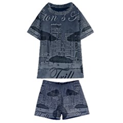 Trill Cover Final Kids  Swim Tee And Shorts Set