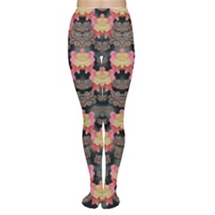 Heavy Metal Meets Power Of The Big Flower Tights by pepitasart