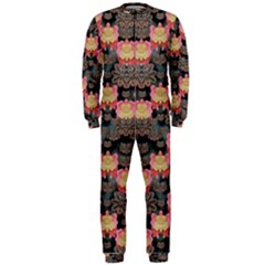 Heavy Metal Meets Power Of The Big Flower Onepiece Jumpsuit (men)  by pepitasart