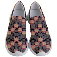 Heavy Metal Meets Power Of The Big Flower Women s Lightweight Slip Ons by pepitasart