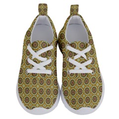 Floral Circles Yellow Running Shoes