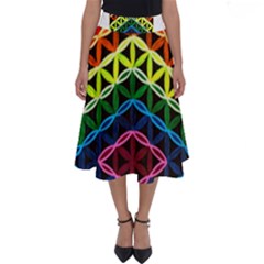 Hamsa Of God Perfect Length Midi Skirt by CruxMagic