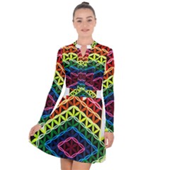 Hamsa Of God Long Sleeve Panel Dress by CruxMagic