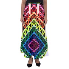 Hamsa Of God Flared Maxi Skirt by CruxMagic