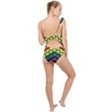 Hamsa of God Frilly One Shoulder Swimsuit View2