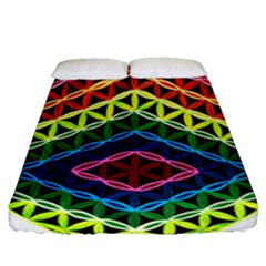 Hamsa Fitted Sheet (queen Size) by CruxMagic