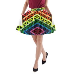 Hamsa A-line Pocket Skirt by CruxMagic