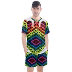 Hamsa Men s Mesh Tee And Shorts Set