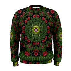 Sunshine Mandala In Rose Heaven Men s Sweatshirt by pepitasart