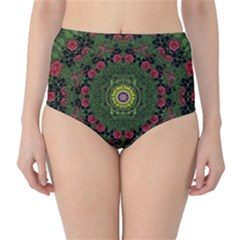 Sunshine Mandala In Rose Heaven Classic High-waist Bikini Bottoms by pepitasart