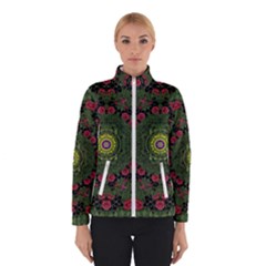 Sunshine Mandala In Rose Heaven Winter Jacket by pepitasart