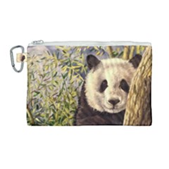 Panda Canvas Cosmetic Bag (large)