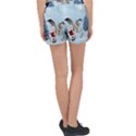 Santa Claus With Cute Pegasus In A Winter Landscape Women s Velour Lounge Shorts View2