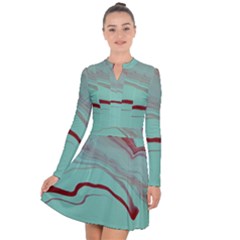 Floating Away Long Sleeve Panel Dress