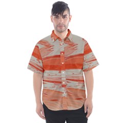 Orange Swirl Men s Short Sleeve Shirt