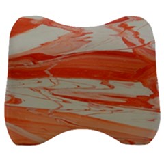 Orange Swirl Velour Head Support Cushion