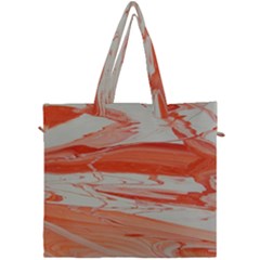 Orange Swirl Canvas Travel Bag