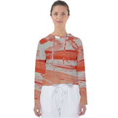 Orange Swirl Women s Slouchy Sweat by WILLBIRDWELL