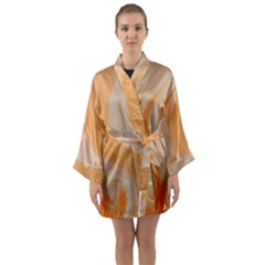 Orange Long Sleeve Kimono Robe by WILLBIRDWELL