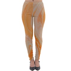 Orange Lightweight Velour Leggings