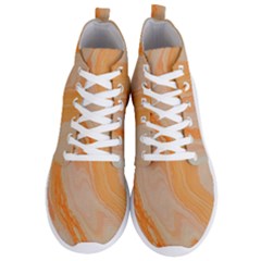 Orange Men s Lightweight High Top Sneakers