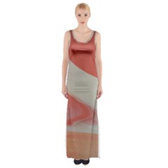 Martian Snow Maxi Thigh Split Dress by WILLBIRDWELL