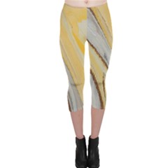 Yellow Jungle Capri Leggings  by WILLBIRDWELL