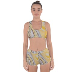 Yellow Jungle Racerback Boyleg Bikini Set by WILLBIRDWELL