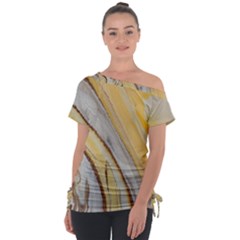 Yellow Jungle Tie-up Tee