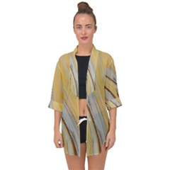 Yellow Jungle Open Front Chiffon Kimono by WILLBIRDWELL