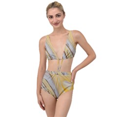 Yellow Jungle Tied Up Two Piece Swimsuit by WILLBIRDWELL