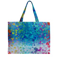 Hearts Colors Zipper Mini Tote Bag by LoolyElzayat