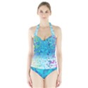 Hearts Colors Halter Swimsuit View1