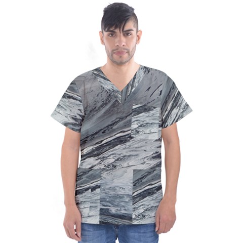 Edge Of A Black Hole Men s V-neck Scrub Top by WILLBIRDWELL